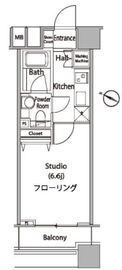 ファーストリアルタワー新宿 1113 間取り図