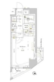 ルクレ高円寺アジールコート 201 間取り図