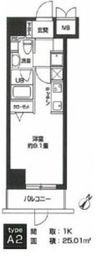 カスタリア用賀 104 間取り図