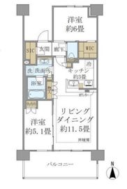ブリリアシティ石神井公園アトラス 2階 間取り図