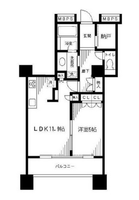 東京レジデンス千代田九段下 8階 間取り図