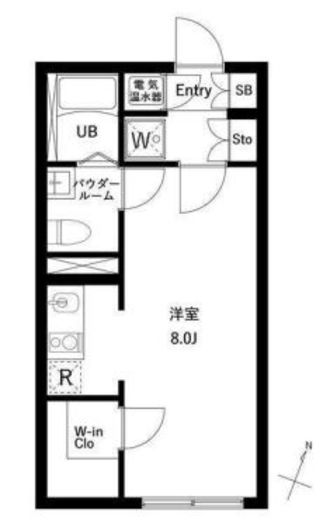 アーバンパーク下北沢 104 間取り図