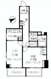 ファインクレスト上目黒 303 間取り図