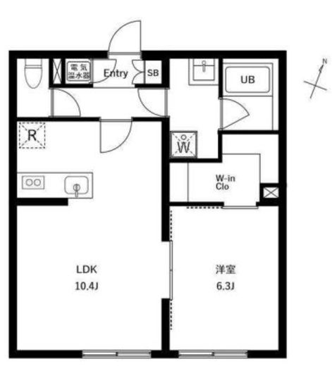 アーバンパーク下北沢 402 間取り図