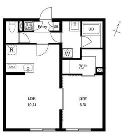 アーバンパーク下北沢 402 間取り図