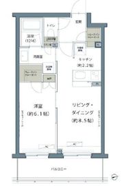 ヒューリックレジデンス豪徳寺 204 間取り図