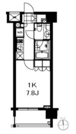 芝ウエスト 803 間取り図