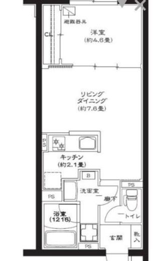 GENOVIA池袋 (ジェノヴィア池袋) 4階 間取り図