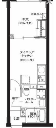 GENOVIA池袋 (ジェノヴィア池袋) 2階 間取り図