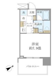 ブリリアタワー浜離宮 14階 間取り図
