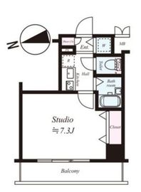 ガラ・ステージ神田小川町 5階 間取り図