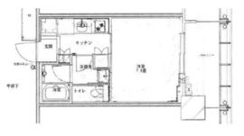 ブリリアタワー浜離宮 4階 間取り図