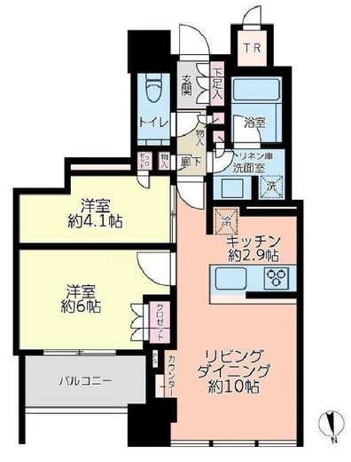 白金ザ・スカイ 12階 間取り図