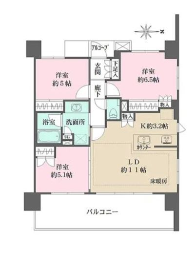 ベリスタ高井戸駅前 2階 間取り図