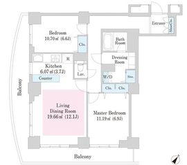 プラティーヌ田町 141 間取り図