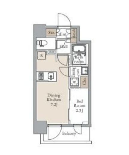 グランカーサ三ノ輪Ⅱ 403 間取り図