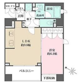 パークハウス渋谷山手 10階 間取り図