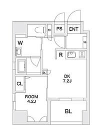 エスペランサ南大塚 401 間取り図