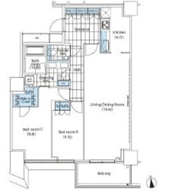 コンフォリア新宿イーストサイドタワー 2011 間取り図