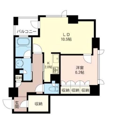 プライムメゾン銀座イースト 1207 間取り図