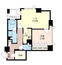 プライムメゾン銀座イースト 1207 間取り図