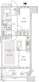 プレシス西日暮里 5階 間取り図