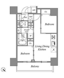 コスモグラシア板橋区役所前 301 間取り図