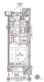 ピアース渋谷ウエスト 6階 間取り図