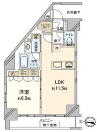 ベルジュール三鷹ステーション 9階 間取り図