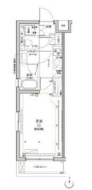 クレイシア目黒都立大学 2階 間取り図
