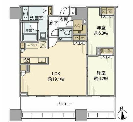 白金ザ・スカイ 31階 間取り図