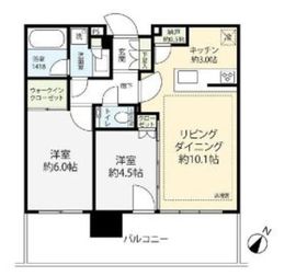 シティタワーズ東京ベイ 32階 間取り図