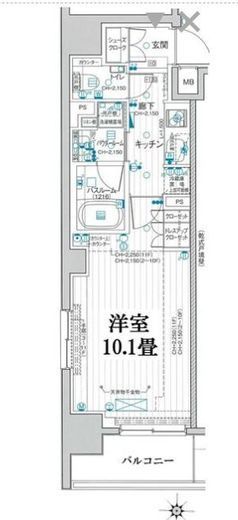 パレステージ大島 10階 間取り図