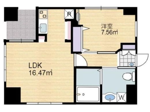 イーストワン日本橋本町 8階 間取り図