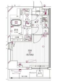 ガリシア清澄白河 8階 間取り図