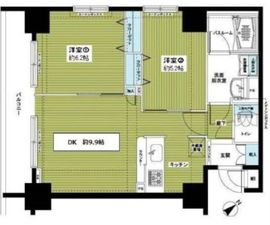 アヴァンティーク銀座2丁目参番館 12階 間取り図
