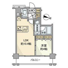 ベルジュール立川ステーションエリア 3階 間取り図
