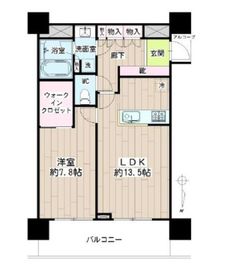 クレッセント川崎タワー 38階 間取り図