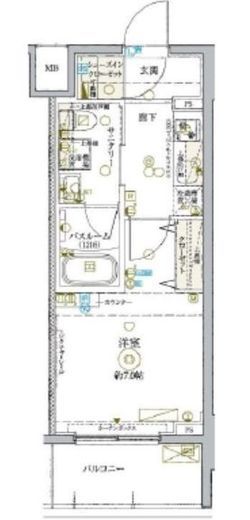 KDXレジデンス池袋ウエスト 604 間取り図