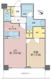 セザールベイサイド勝どき 3階 間取り図