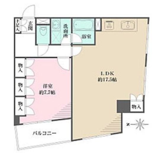 ダイヤハイツ自由が丘 2階 間取り図