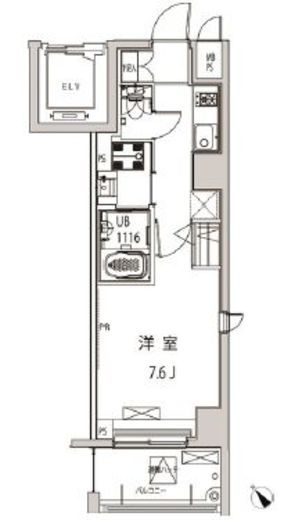 グローリア十条 401 間取り図