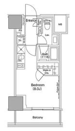 ザ・パークハビオ荏原中延駅前 1309 間取り図