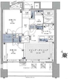 ライオンズ東京根岸グランフォート 805 間取り図