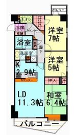 グローリオ中野新江古田 504 間取り図