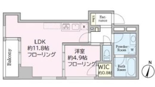 グランプラス千駄木 4階 間取り図