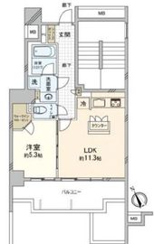 ディアナコート小石川竹早 2階 間取り図