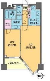カスタリア高輪 612 間取り図