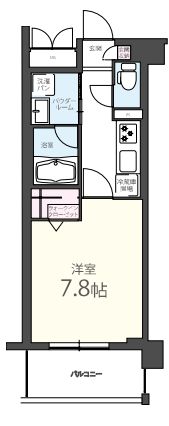 エリートタウン日本橋 1002 間取り図