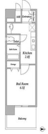 コンフォリア東品川 216 間取り図